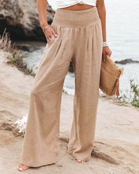 Bodil Wide Leg Cotton Pants