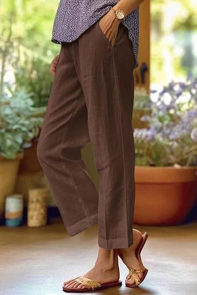 Bianca Lake Wide-Leg Breathable Relaxed Summer Trousers