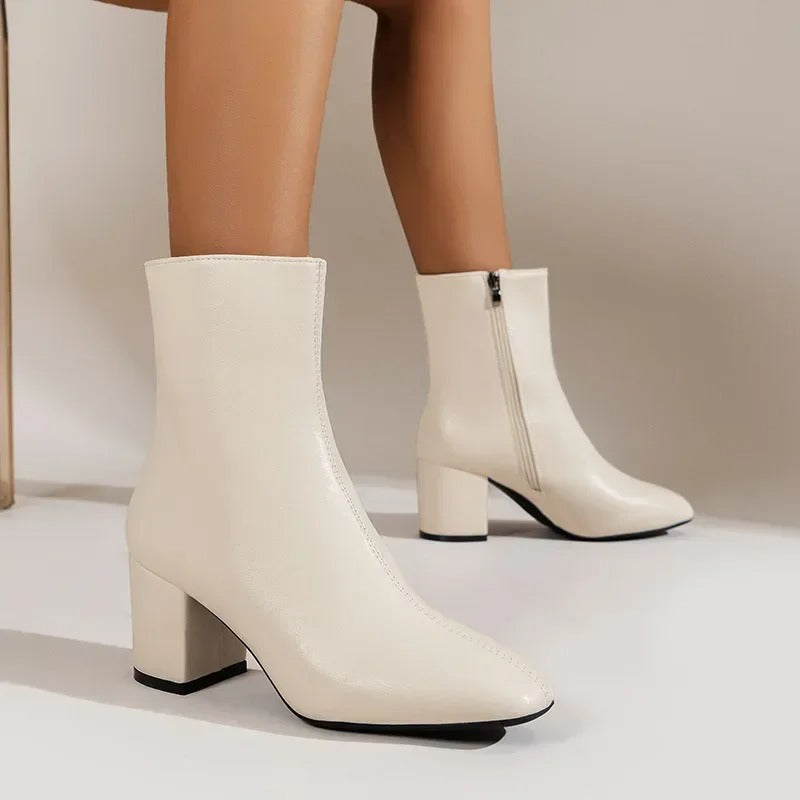Georgia Block Heel Ankle Boots
