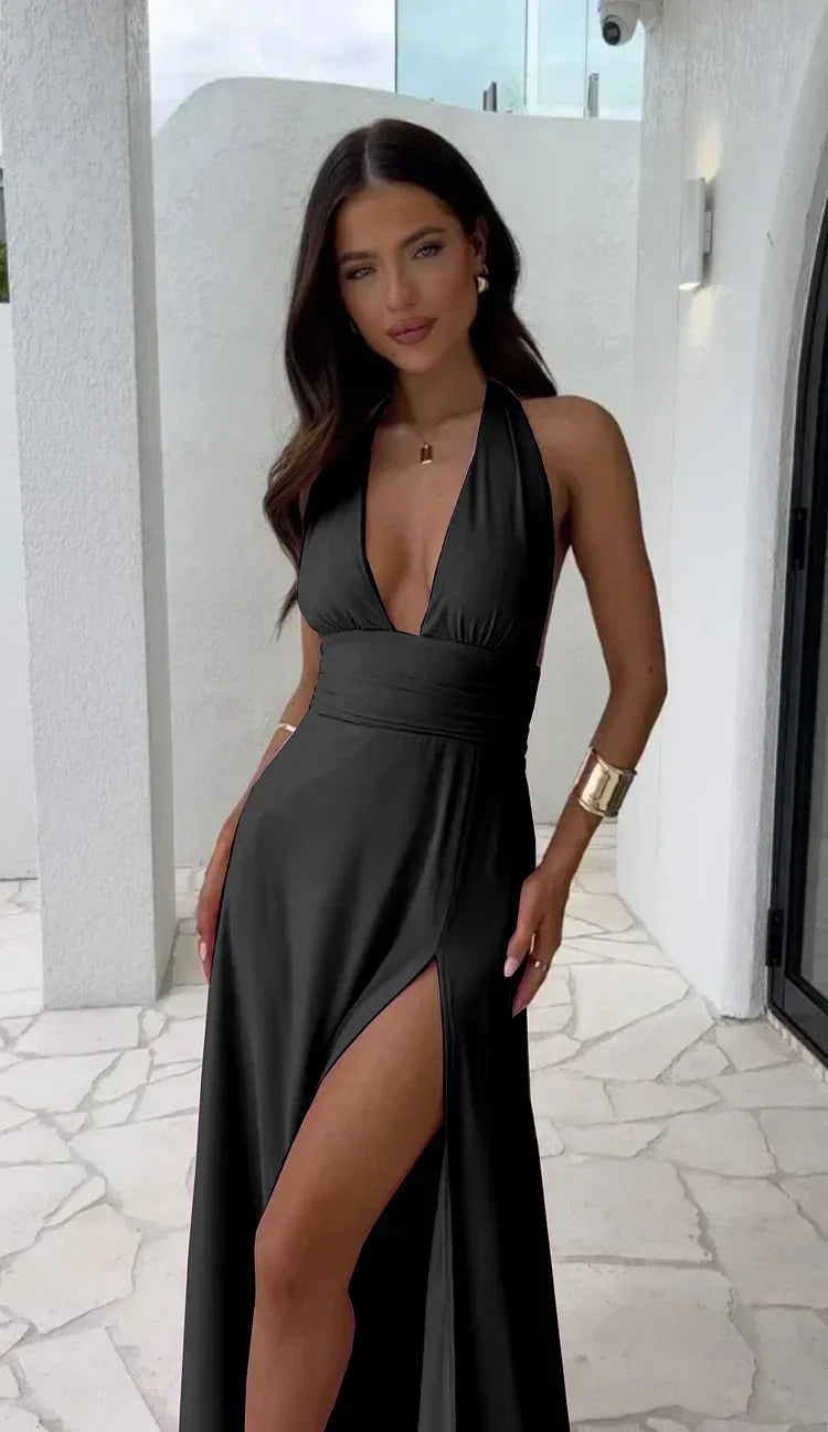 Griselda V-Neck Maxi Dress