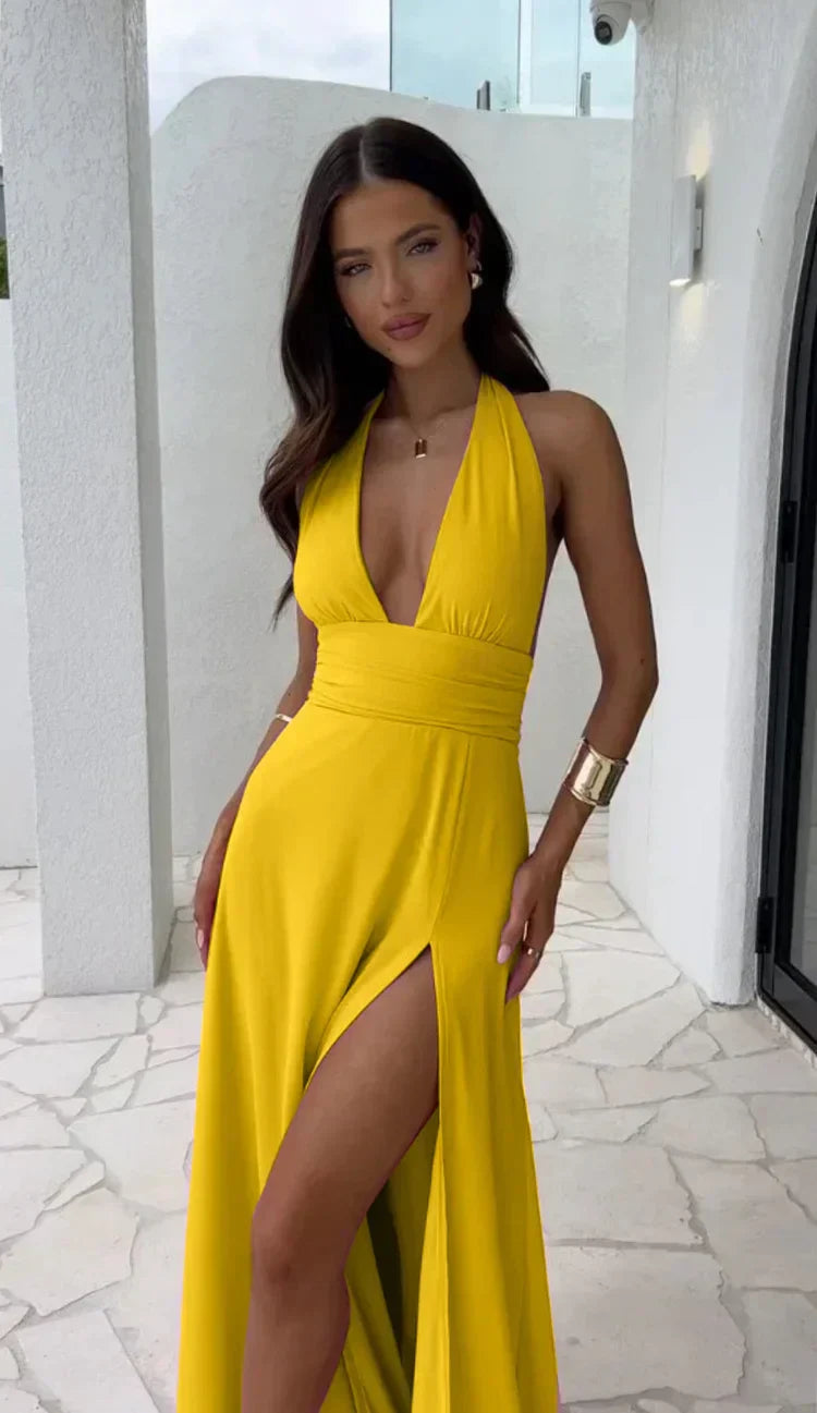 Griselda V-Neck Maxi Dress