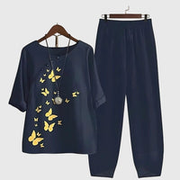 Elspeth Printed Relaxed Two-Piece Set