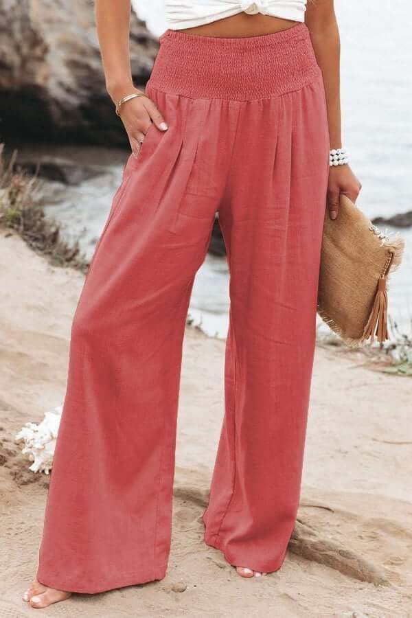 Bodil Wide Leg Cotton Pants
