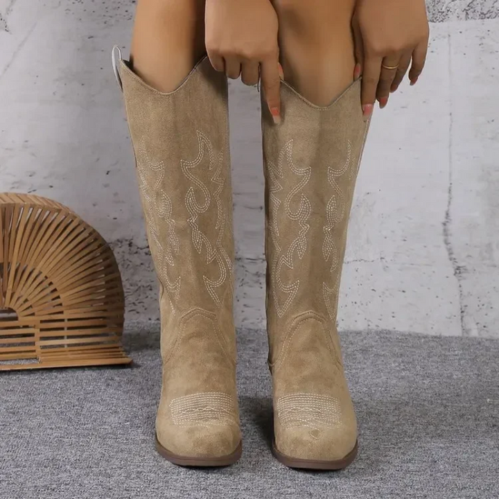 Faline Knee High Cowboy Boots