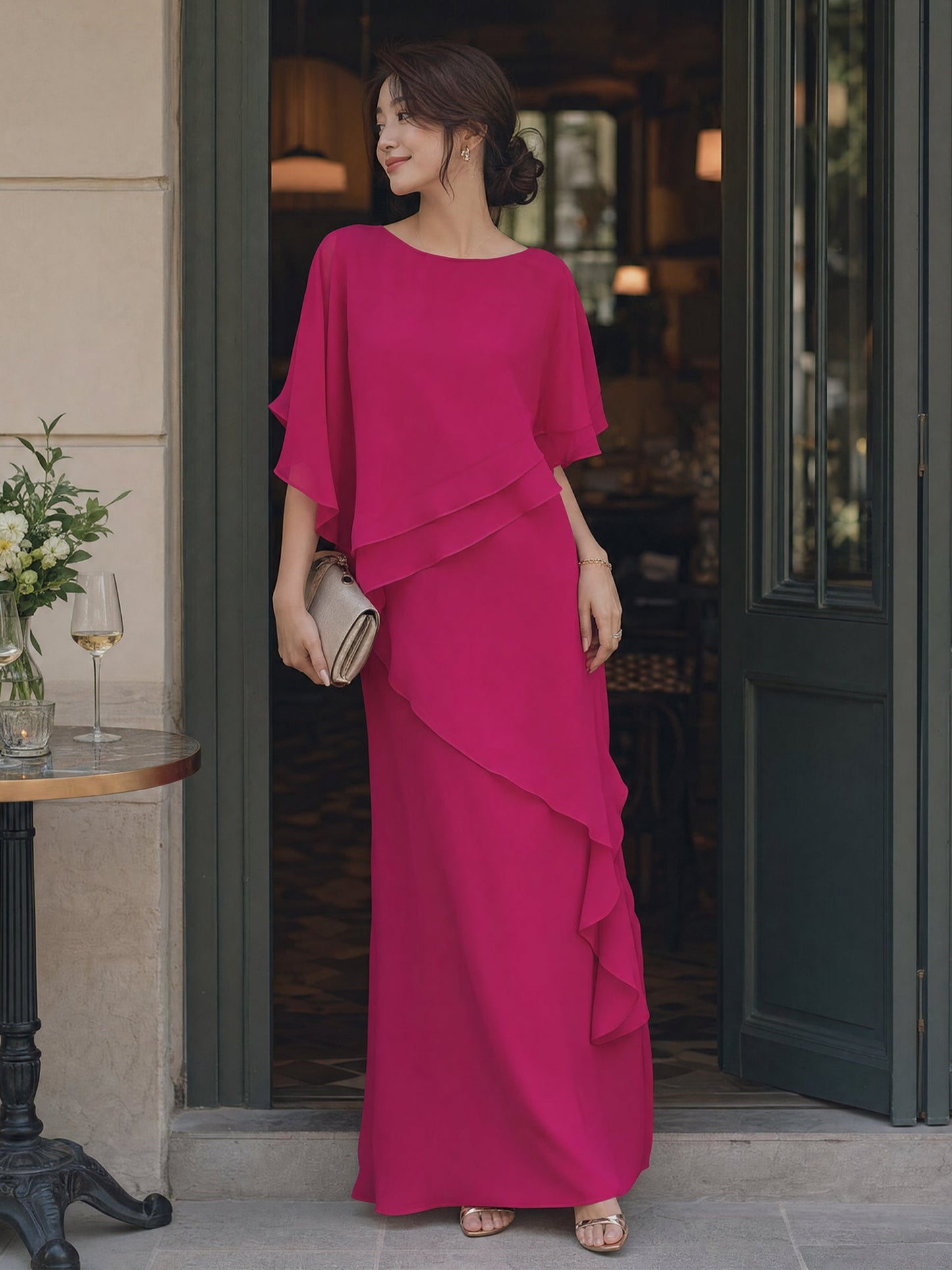 Hesper Chiffon Cape Maxi Dress_6