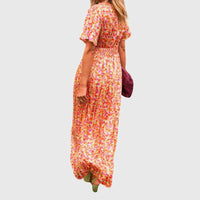 Eartha Floral V-Neck Maxi Dress