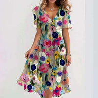 Julia Floral Midi Summer Dress