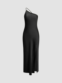 Audra Backless Satin Maxi Dress