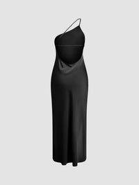 Audra Backless Satin Maxi Dress
