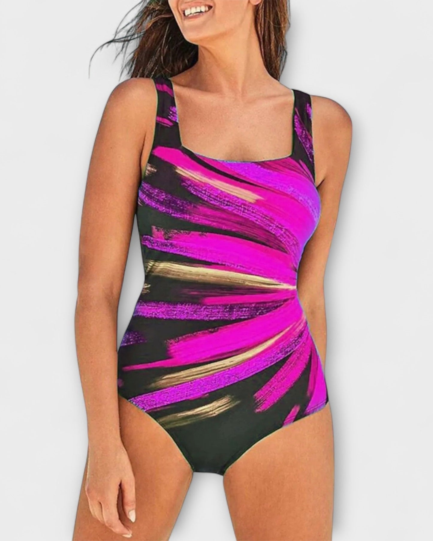 Lily Bennett Colour Block Tummy Control One Piece Swimsuit