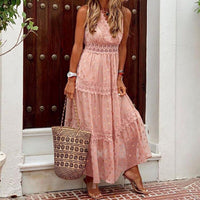 Calanthe Boho Lace Maxi Dress