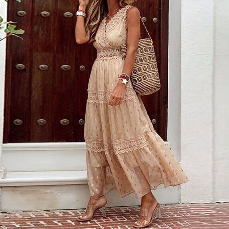 Calanthe Boho Lace Maxi Dress_1