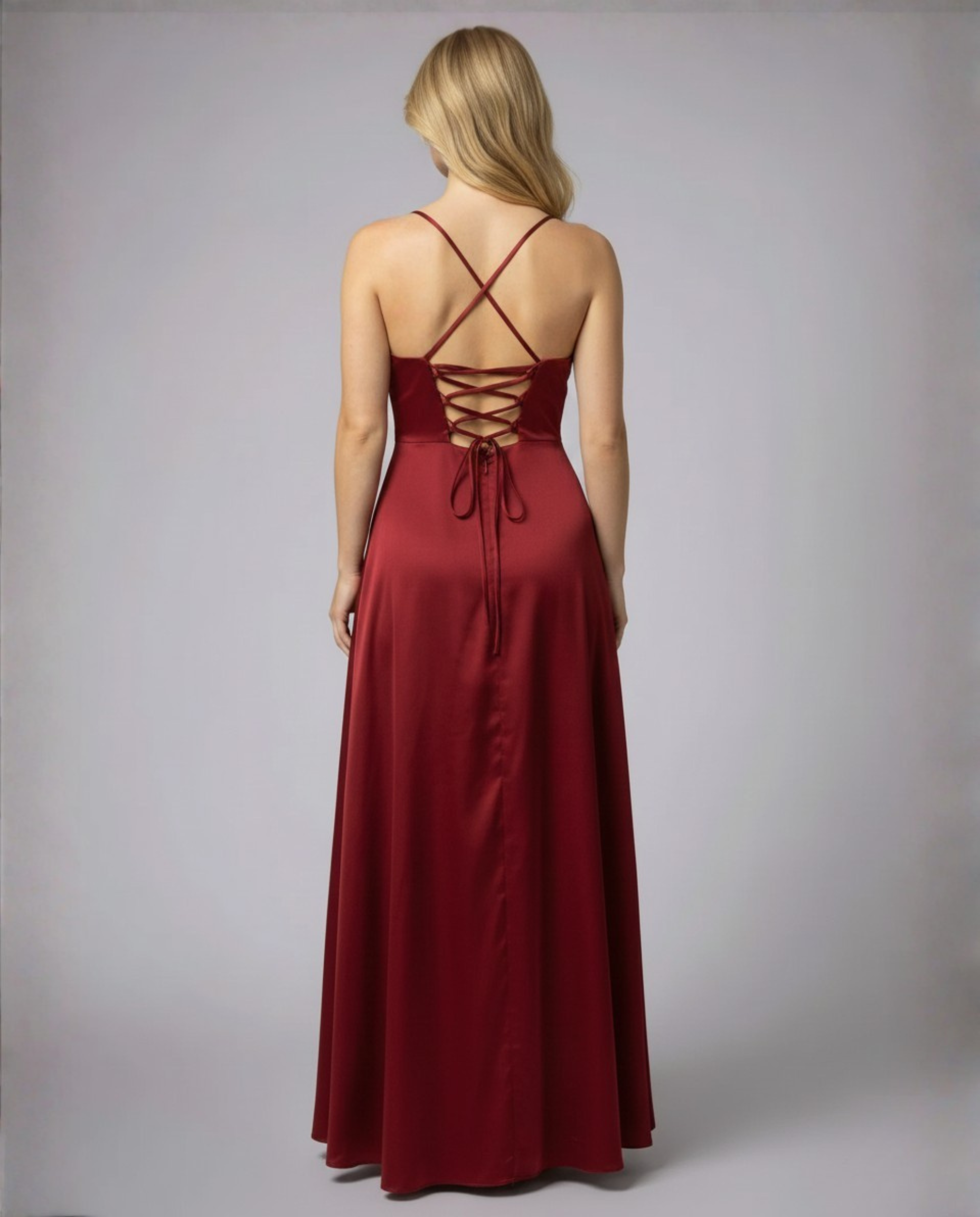 Heulwen Cowl Neck Satin Maxi Dress