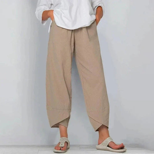 Florence Lake Wide-Leg Chic Breathable Summer Pants