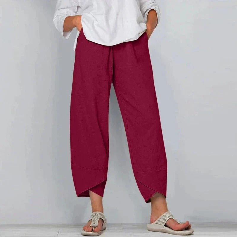 Florence Lake Wide-Leg Chic Breathable Summer Pants