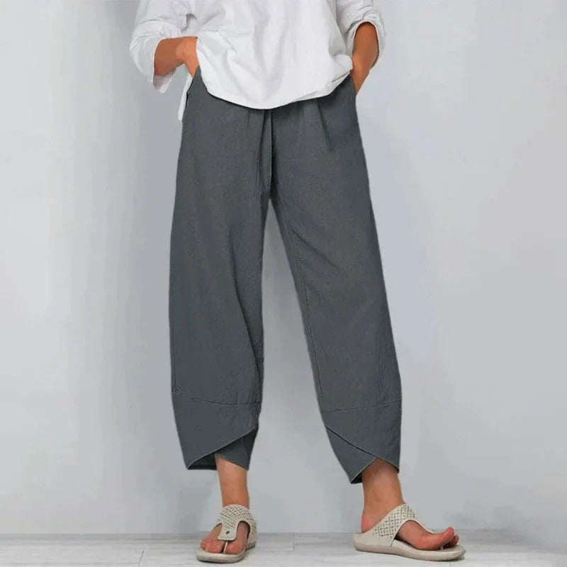 Florence Lake Wide-Leg Chic Breathable Summer Pants