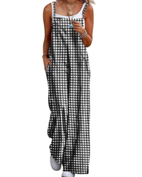 Alessandra Brooks Boho Wide-Leg Cotton Jumpsuit With Pockets