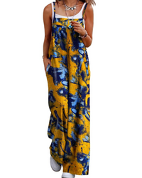Alessandra Brooks Boho Wide-Leg Cotton Jumpsuit With Pockets