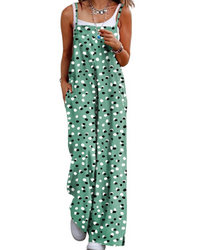 Alessandra Brooks Boho Wide-Leg Cotton Jumpsuit With Pockets