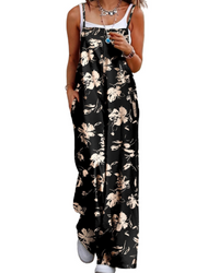 Alessandra Brooks Boho Wide-Leg Cotton Jumpsuit With Pockets