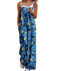 Alessandra Brooks Boho Wide-Leg Cotton Jumpsuit With Pockets