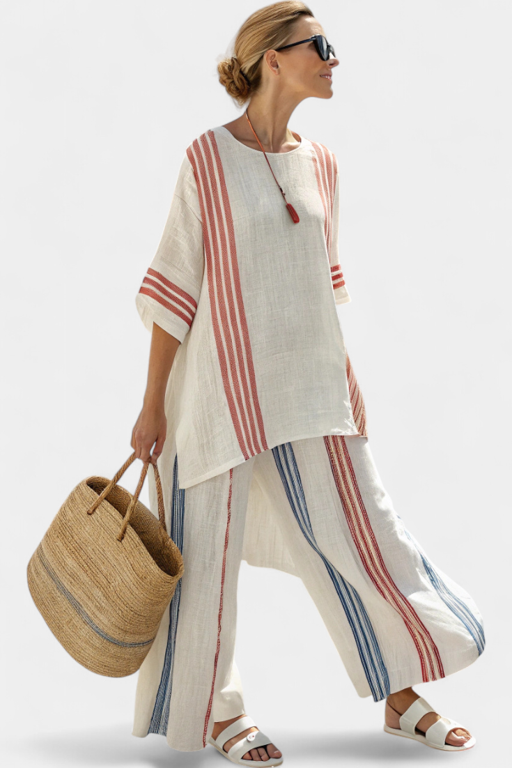 Evanthe Linen Wide Leg Two-Piece Set_2
