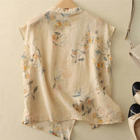 Morgan Relaxed Sleeveless Vintage Top Breathable