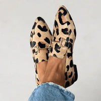 Juliet Cushioned Leopard Print Loafers