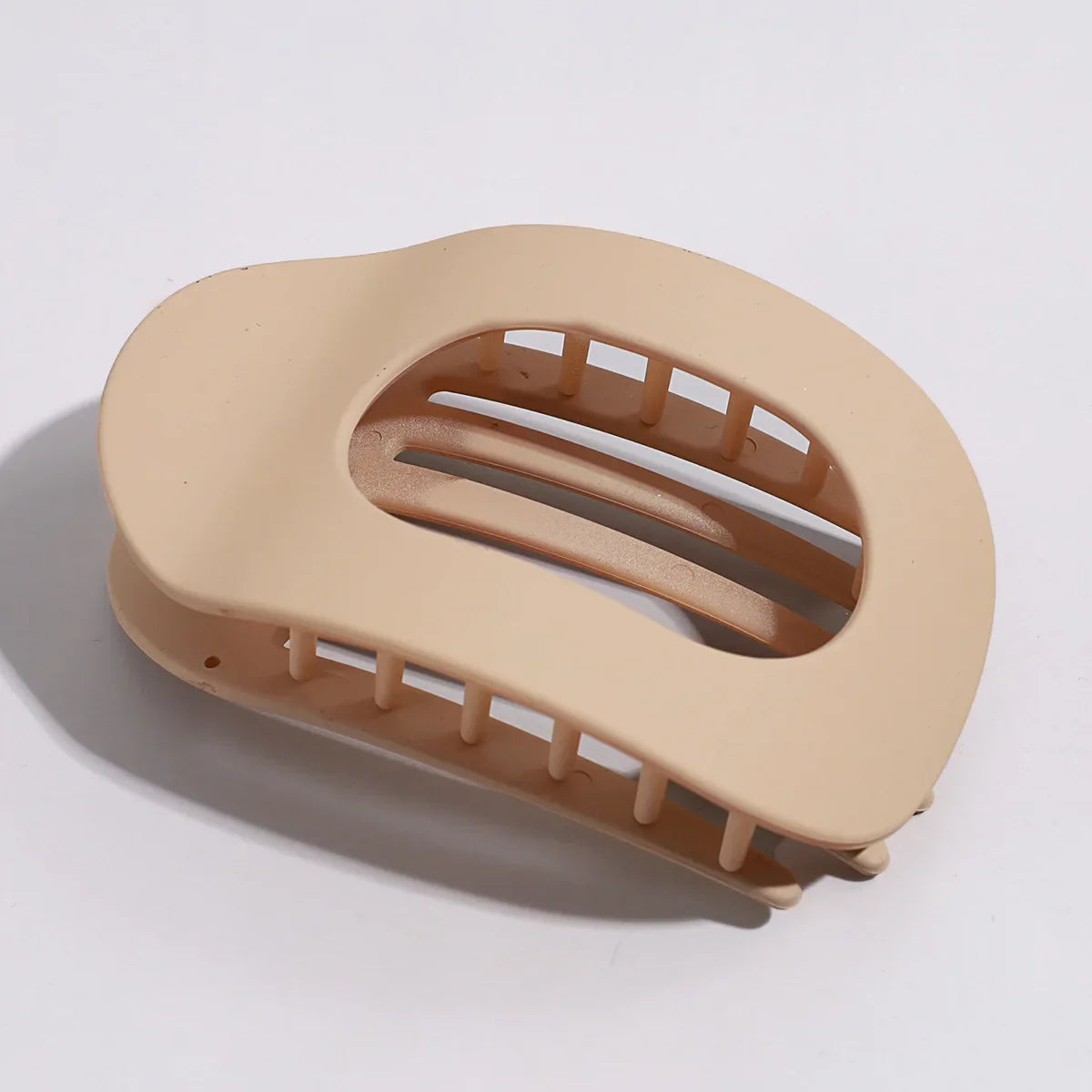Kimberly Oval Matte Flat Hair Claw Clips Duckbill Bun Clip