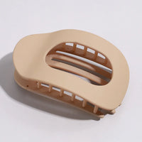 Kimberly Oval Matte Flat Hair Claw Clips Duckbill Bun Clip