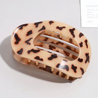 Kimberly Oval Matte Flat Hair Claw Clips Duckbill Bun Clip