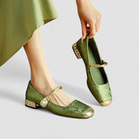 Caro Pearl Embellished Ballet Flats