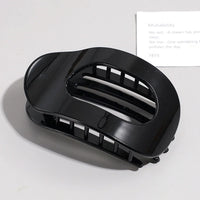 Kimberly Oval Matte Flat Hair Claw Clips Duckbill Bun Clip