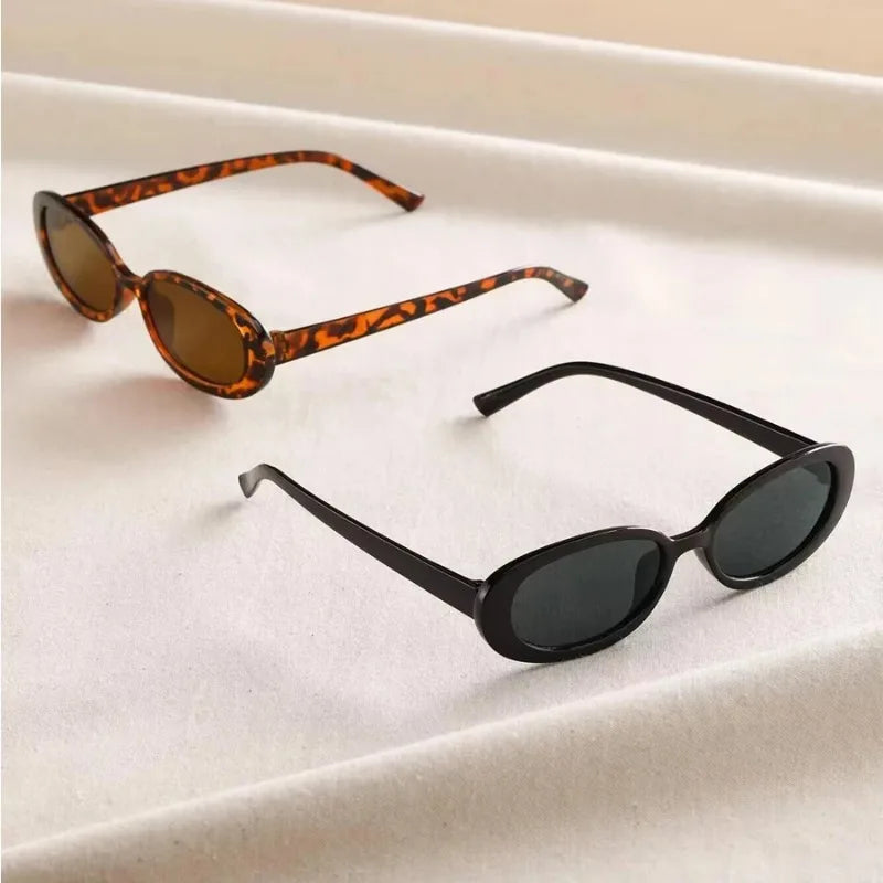 Genevieve Stone Retro Oval UV400 Vintage Sunglasses