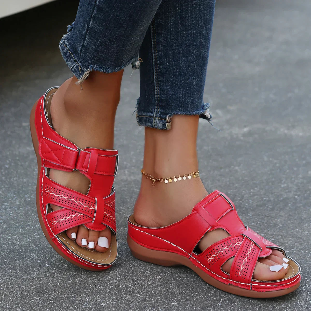 Freya Orthopedic Arch Support Wedge Sandals