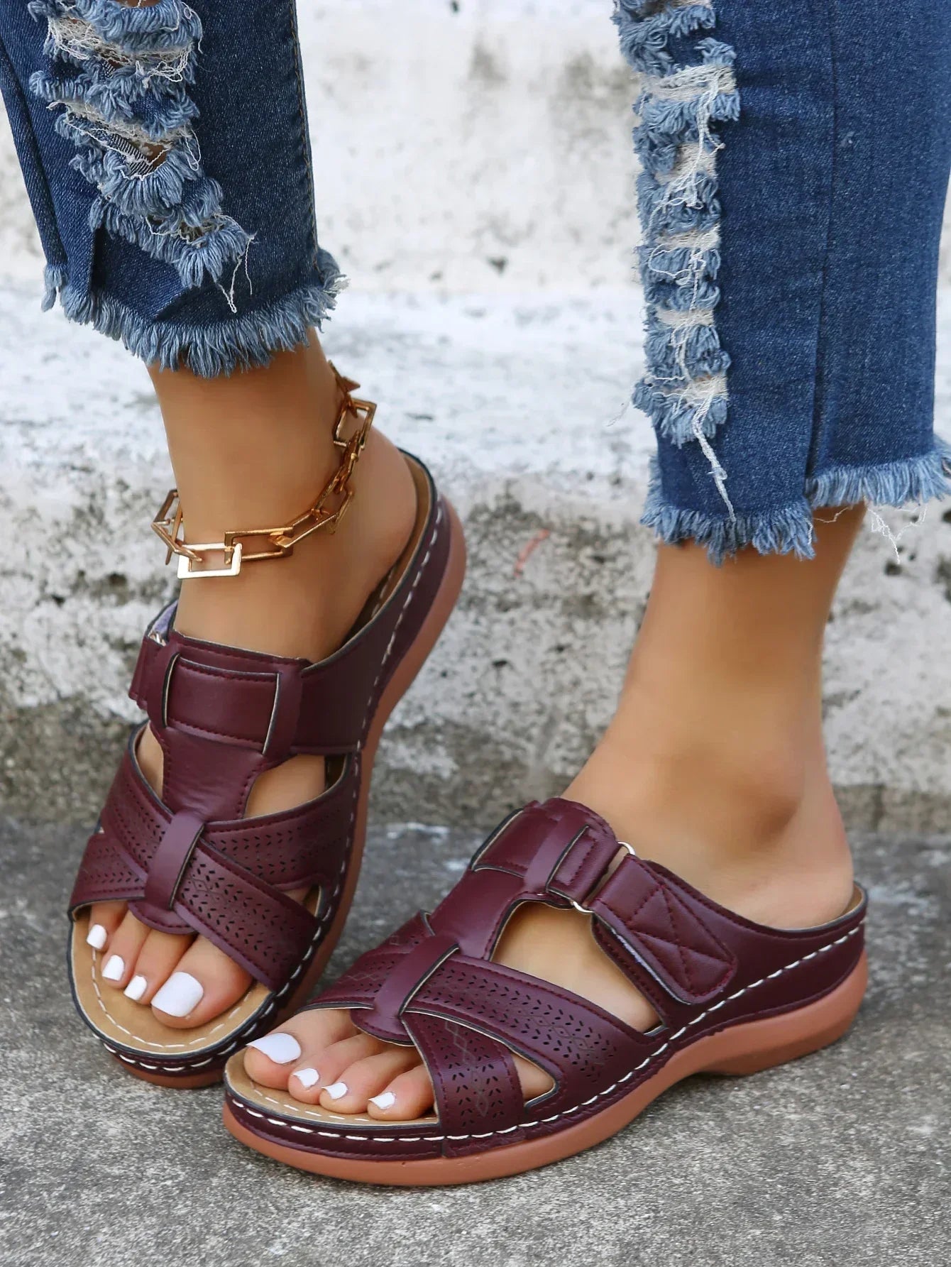 Freya Orthopedic Arch Support Wedge Sandals
