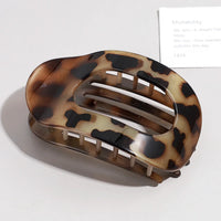 Kimberly Oval Matte Flat Hair Claw Clips Duckbill Bun Clip