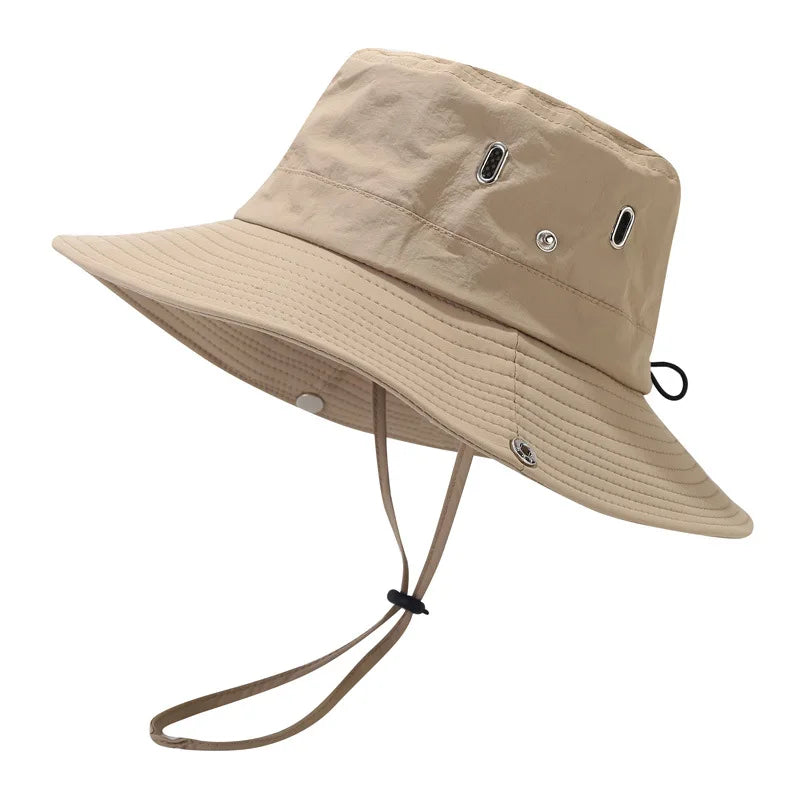 Constance Reed Wide Brim UV Protection Mesh Sun Hat