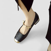 Caro Pearl Embellished Ballet Flats