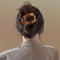 Kimberly Oval Matte Flat Hair Claw Clips Duckbill Bun Clip