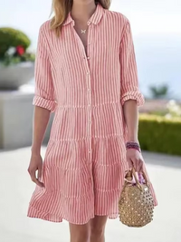 Bronwen Oversized Striped Shirt Dress