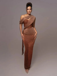Golda One Shoulder Maxi Dress