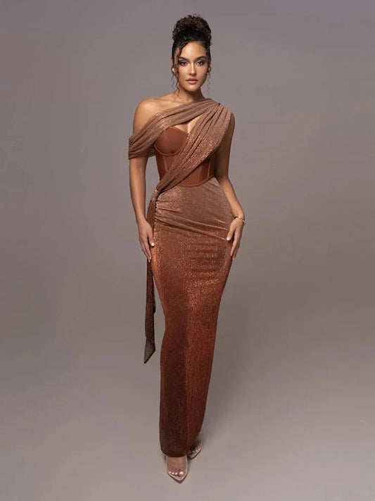 Golda One Shoulder Maxi Dress_1