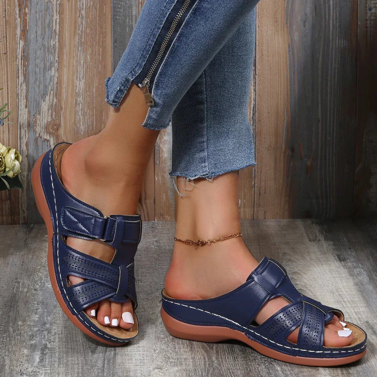 Freya Orthopedic Arch Support Wedge Sandals