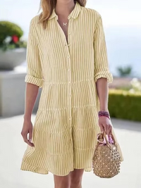 Bronwen Oversized Striped Shirt Dress
