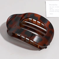 Kimberly Oval Matte Flat Hair Claw Clips Duckbill Bun Clip
