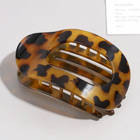 Kimberly Oval Matte Flat Hair Claw Clips Duckbill Bun Clip