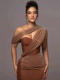 Golda One Shoulder Maxi Dress