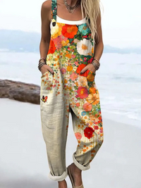 Mirabel Glen Floral Wide-Leg Boho Jumpsuit