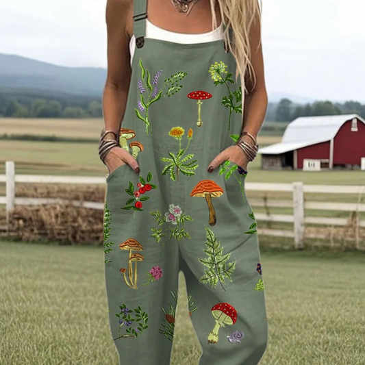 Eleanor Foster Embroidered Tailored Wide-Leg Jumpsuit